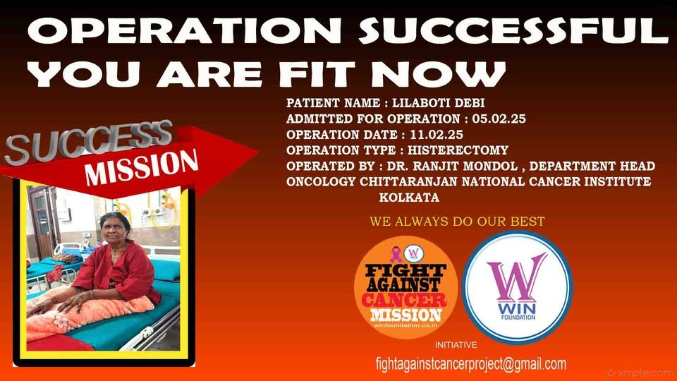 Lilavati Devi's Hiastractonomy operation WIN Foundation Events Past Events WIN Foundation projects Naihati WIN Foundation Events